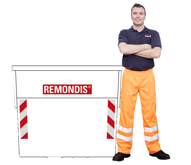 2,5 m³ Mini-Container (Holzabfälle)