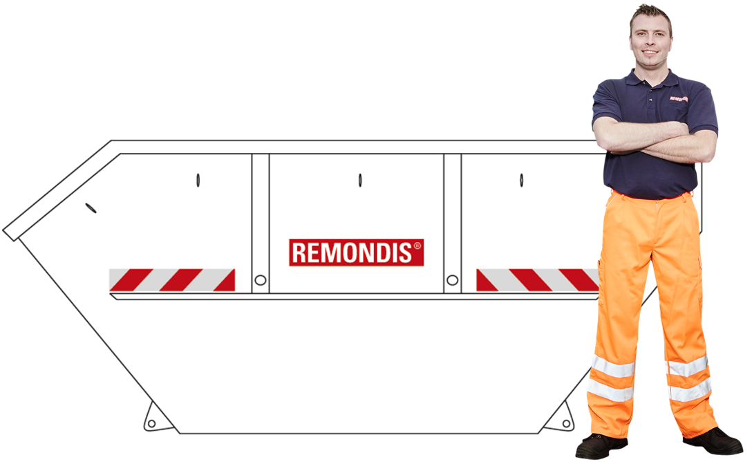 5 m³ Absetzkippermulde (Holzabfälle)