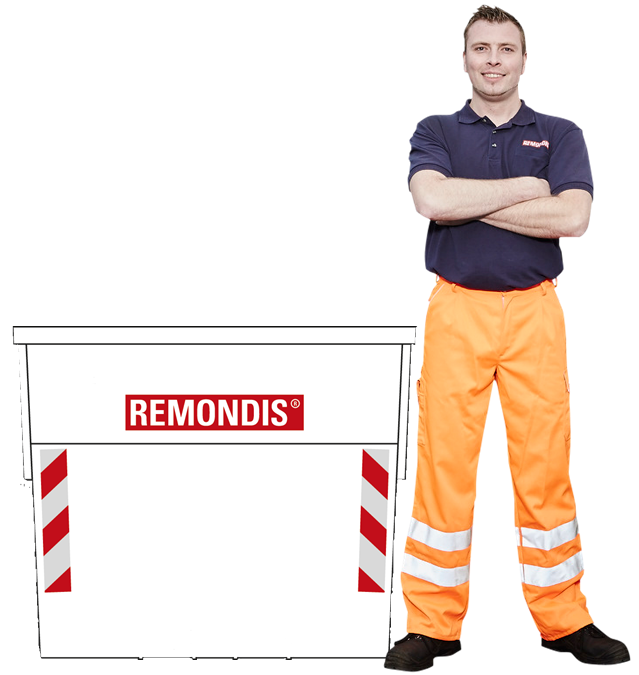 1 m³ Mini-Container (Holzabfälle)